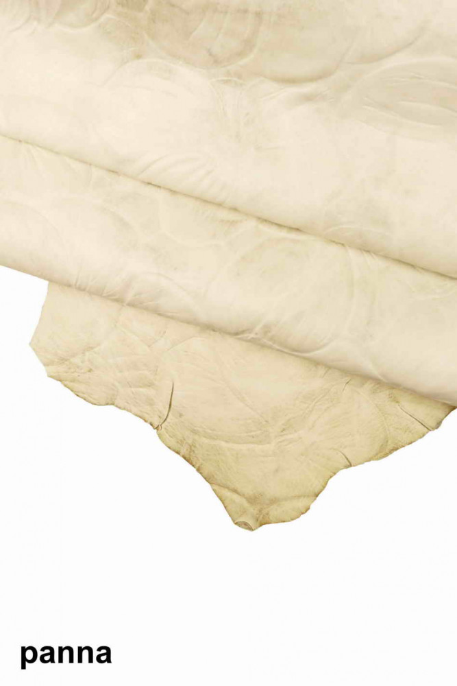 VEG TAN floral leather skin, blue...