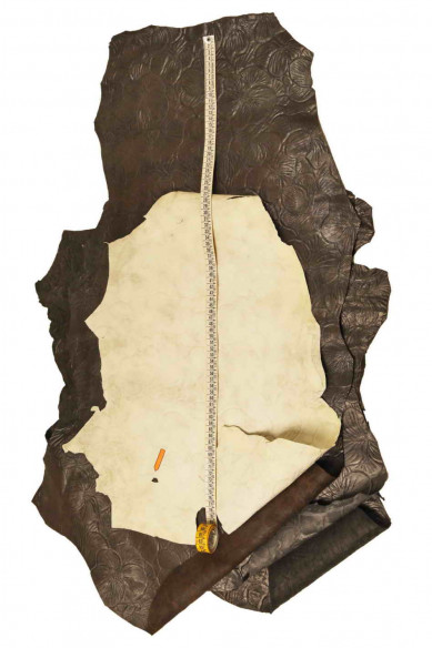 Pelle STAMPA FLOREALE, pellame stampato vintage, montone vegetale lavato