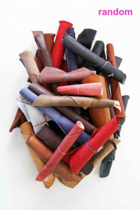 Leather scraps bag,... 2