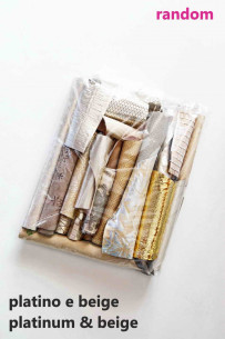 Leather scraps bag, GOLD,... 2