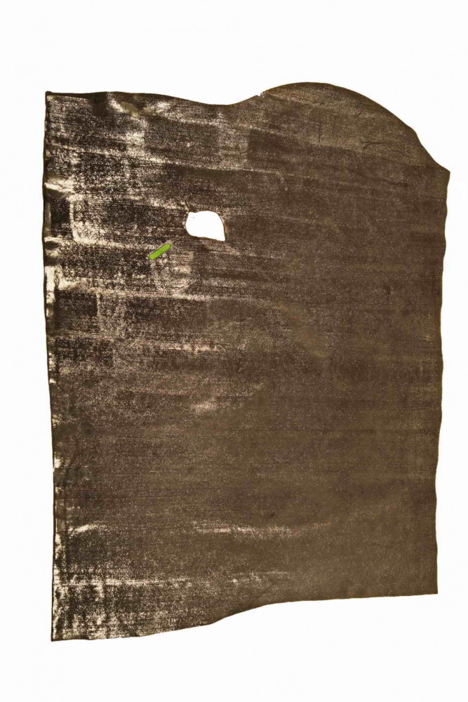 DARK GRAY metallic suede leather...