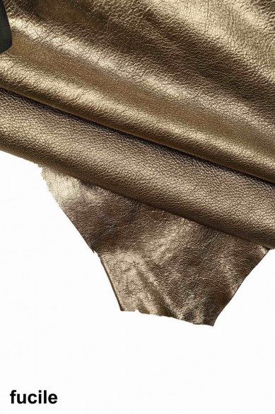 Red, purple, gunmetal METALLIC LEATHER skin, pebble grain metal goatskin, wrinkled shiny soft goat hide