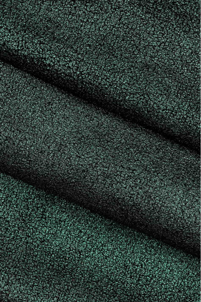 Pelle di CROSTA LAMINATA verde...