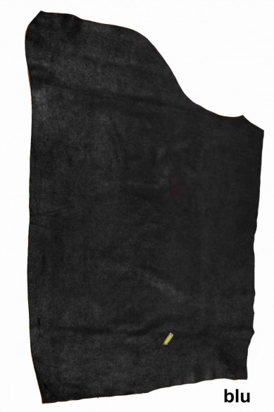 Pelle di CROSTA LAMINATA verde marrone blu, vitello scamosciato metallizzato, pellame camoscio morbido con lamina