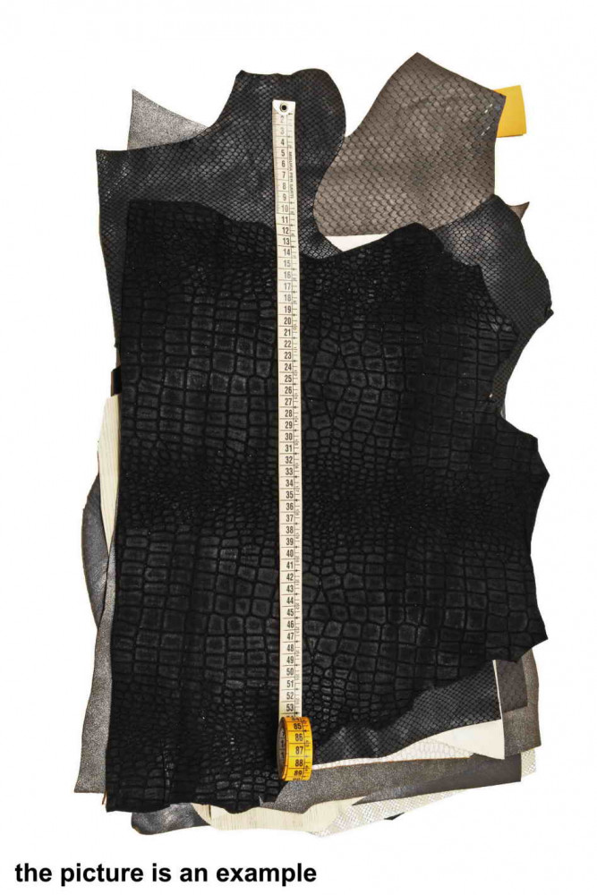 Mix leather scraps, WHITE, GREY and...