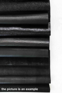 Mix LEATHER scraps - BLACK... 2