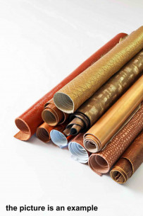 Mix leather scraps - BROWN,...