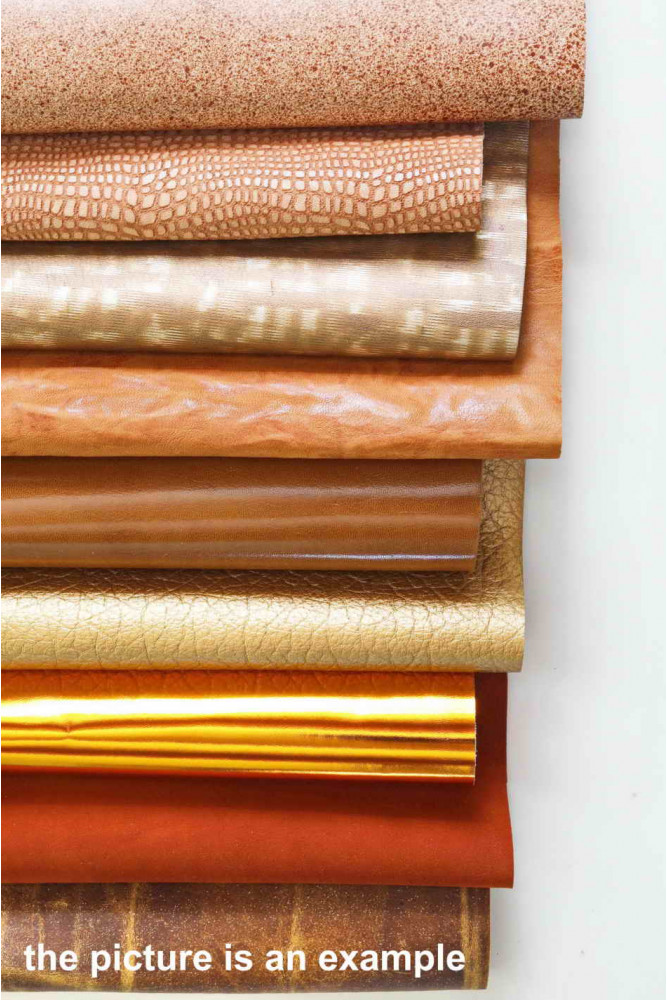 Mix leather scraps - BROWN, CAMEL,...
