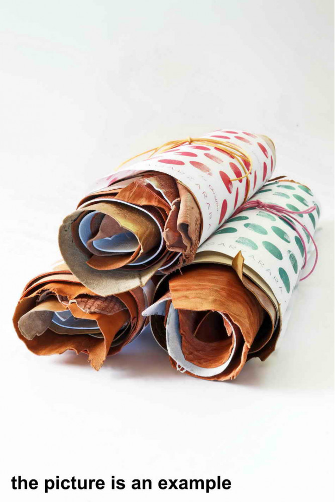 Mix leather scraps - BROWN, CAMEL,...