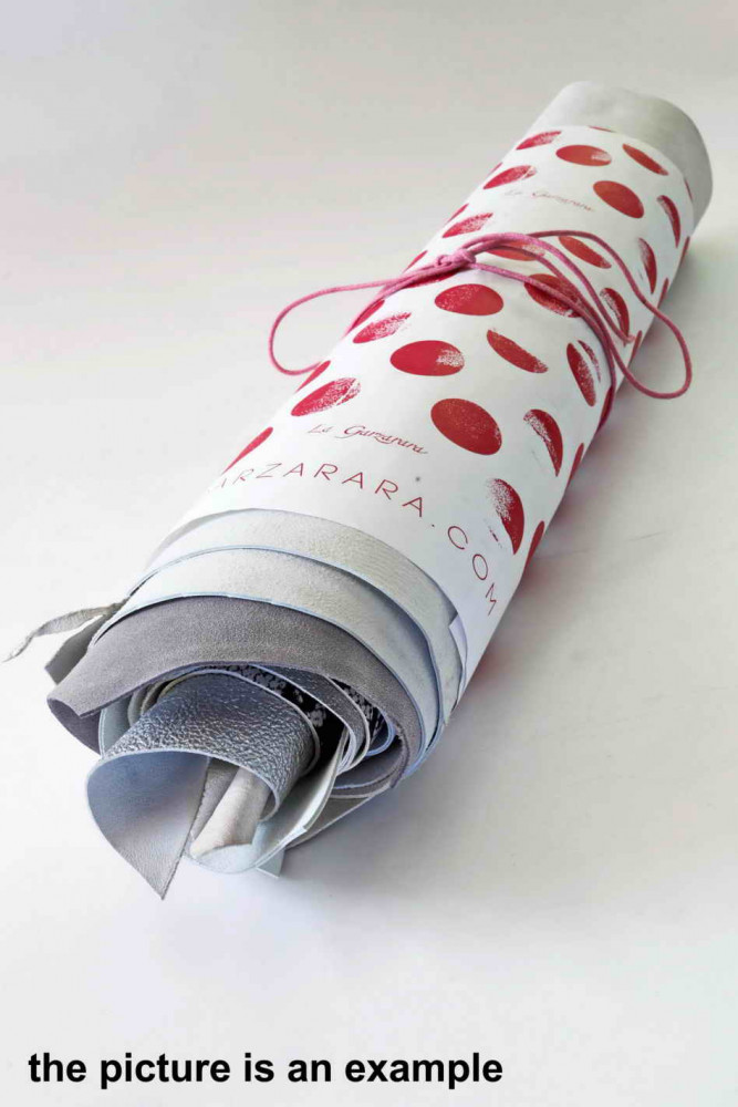 Scampoli di pelle miste, BIANCO,...