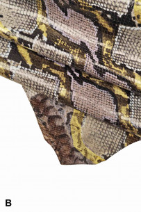 PYTHON PRINTED leather...
