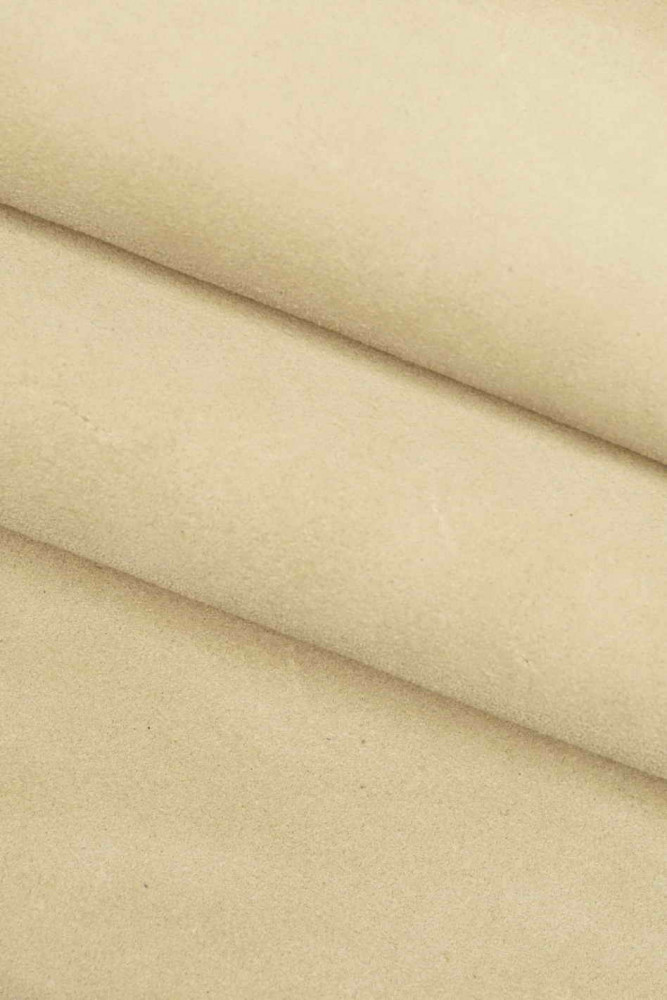 PELLE di CAMOSCIO tinta unita, crosta...