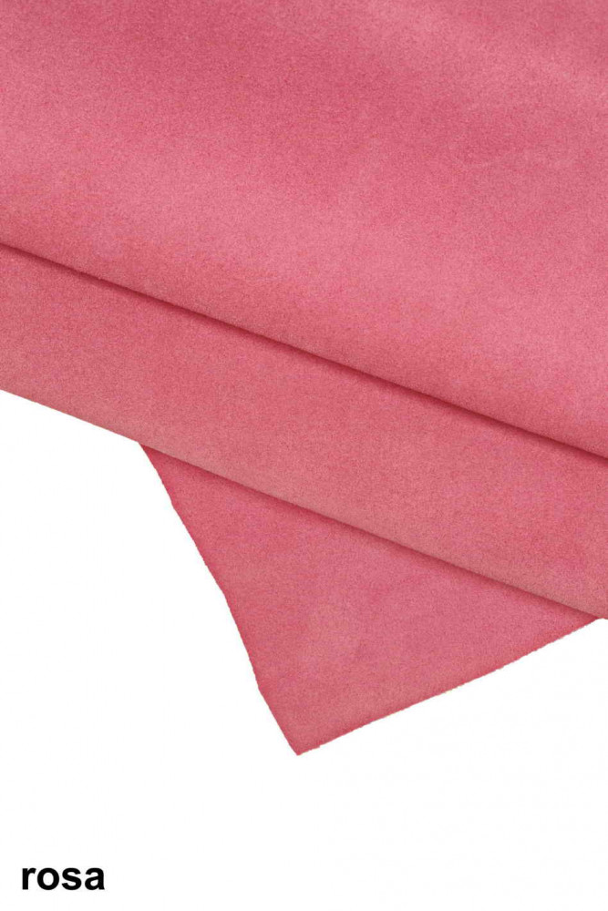 PELLE di CAMOSCIO tinta unita, crosta...