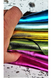 Selected leather scraps,...