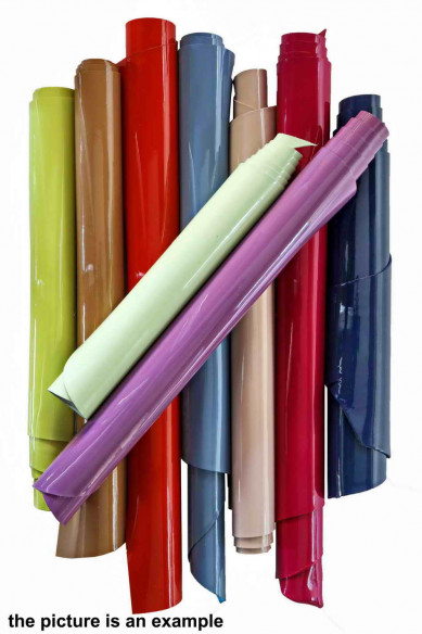 Leather PATENT scraps - solid colors, smooth, pearlized, naplak, crafting italian leather , 10 or 15 italian leather pieces
