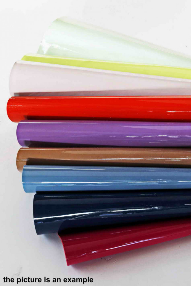Leather PATENT scraps - solid colors,...