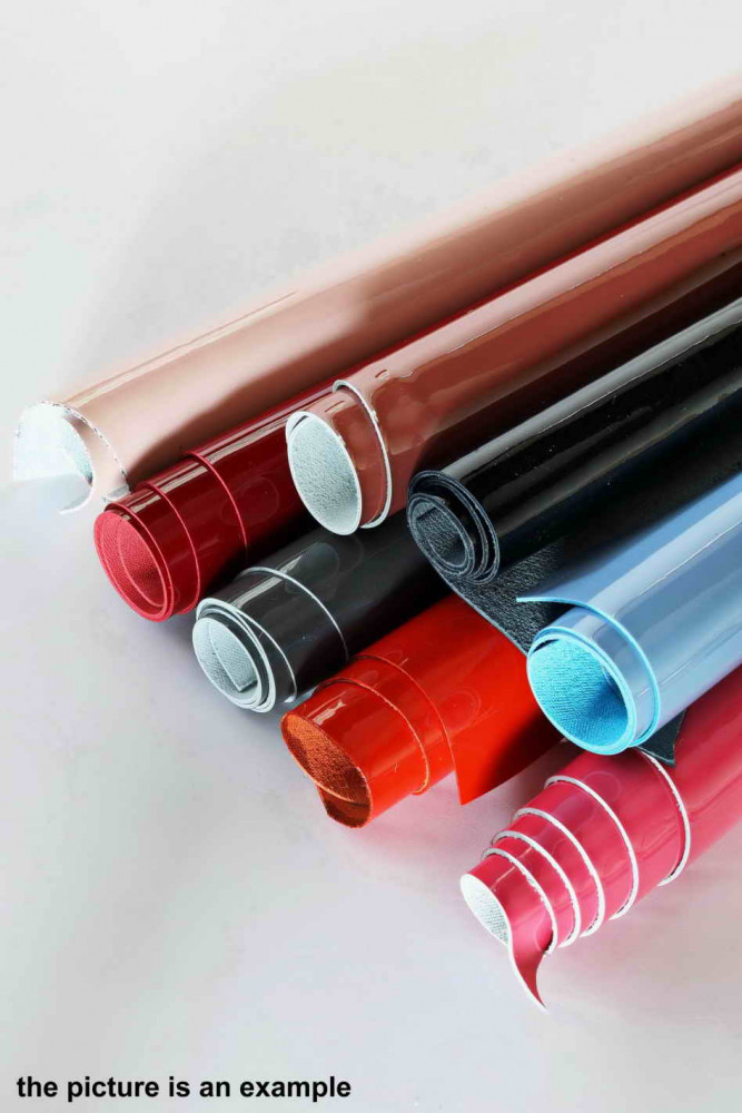 Leather PATENT scraps - solid colors,...