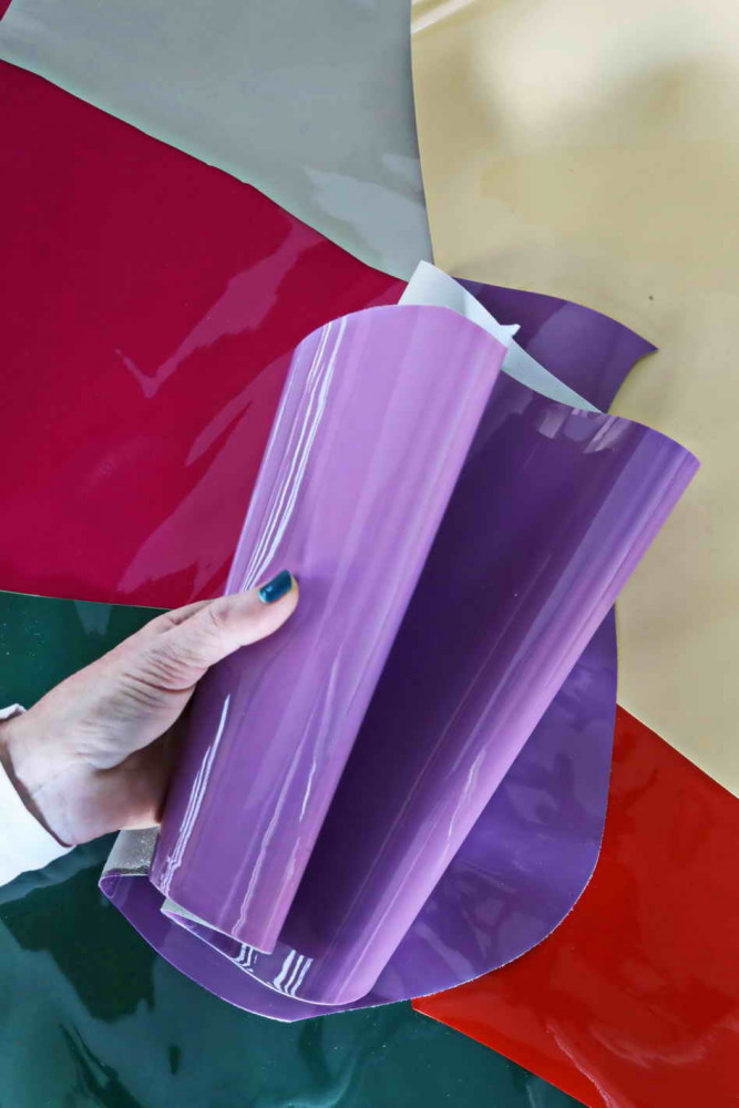 Leather PATENT scraps - solid colors,...