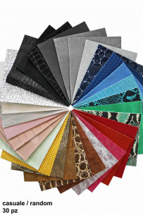 30 Leather sheets, ramdom... 2
