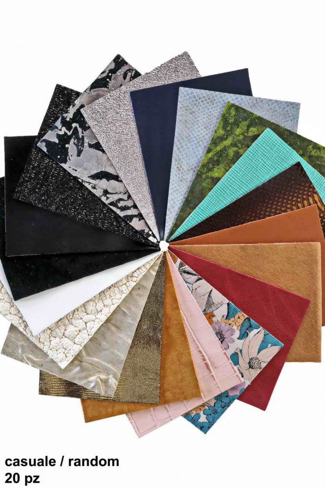 20 Leather sheets, ramdom assortment...