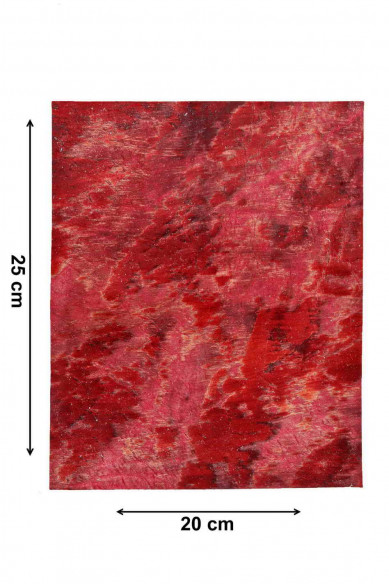 10 Scampoli di pelle casuali, stampati, tinta unita, laminati, pezzi pretagliati pellami selezionati, assortimento MIX, 25x20 cm