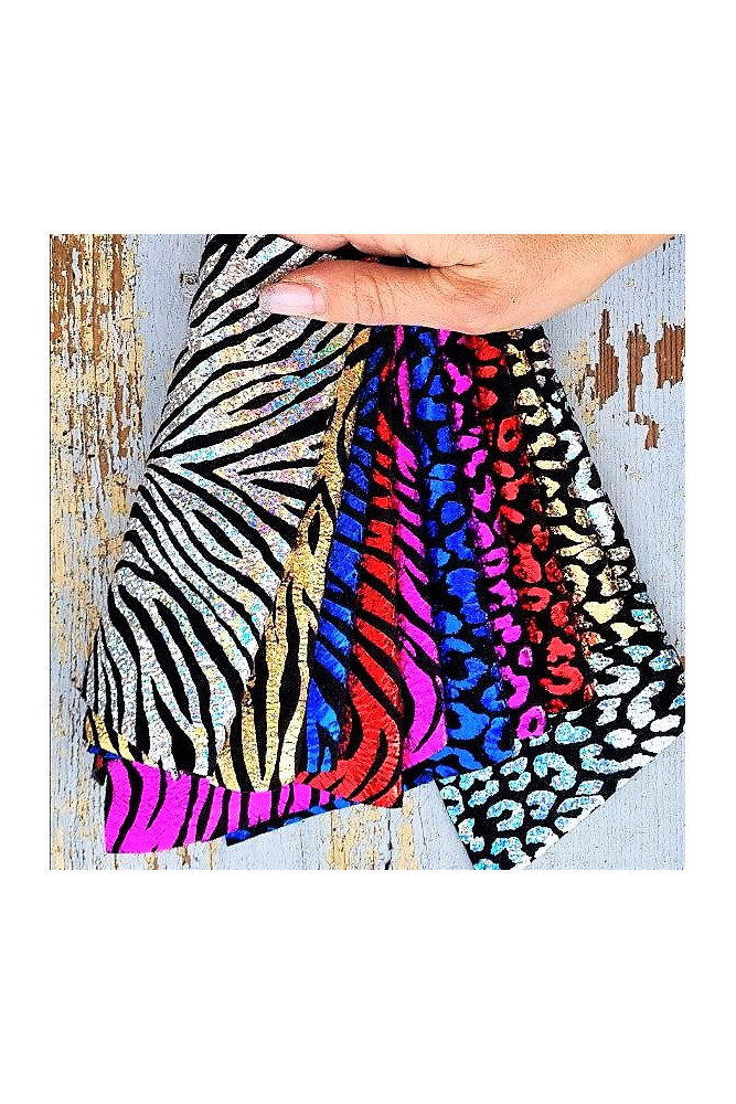 10 Selected leather scraps, ANIMAL...