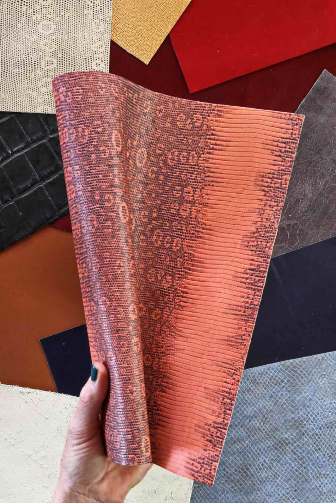 15 Scampoli di pelle casuali,...