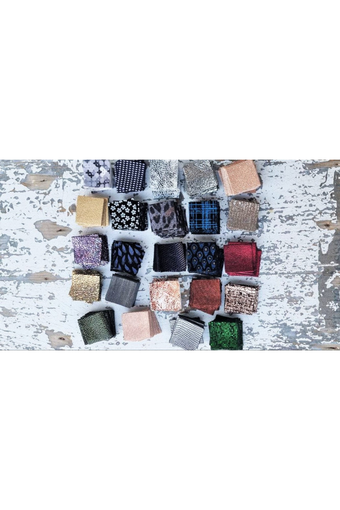 Leather pieces for earrings and...