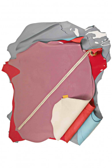 PELLAME VERNICIATO viola, fucsia, celeste, pelle di vernice, liscia lucida, abbastanza rigida
