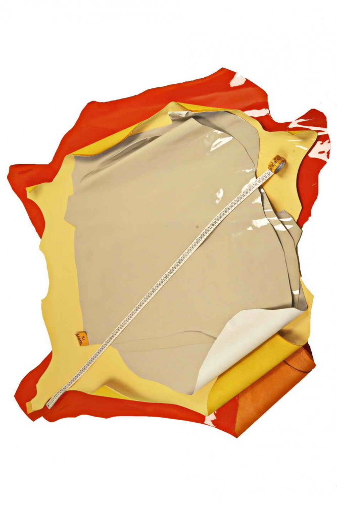 PELLAME VERNICIATO grigio, giallo...