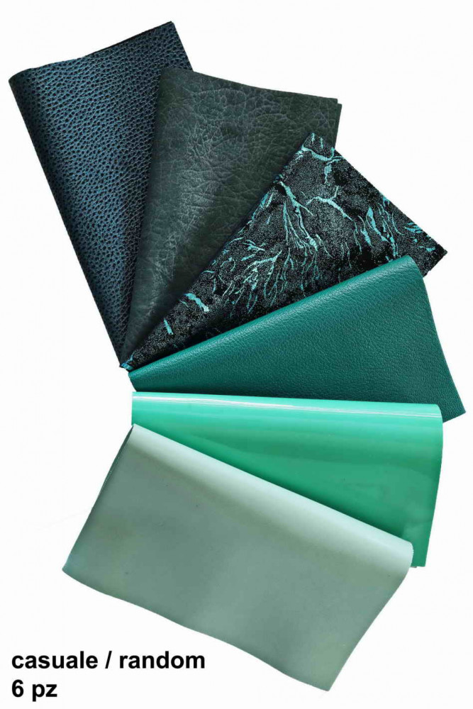 Leather sheets GREEN, pre cut leather...