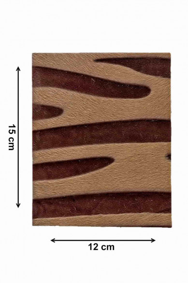 Stock di 12 PEZZI MISTI sui toni del marrone, cuoio, testa di moro, tinta unita, laminati e stampati, 15 x 12 cm