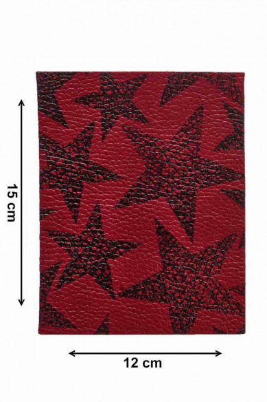 Stock di PEZZI MISTI sui toni rosso, bordeaux, tinta unita, laminati e stampati, 15 x 12 cm