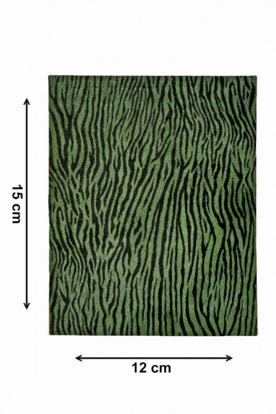 Stock di 12 PEZZI MISTI sui toni del verde tinta unita, laminati e stampati, 15 x 12 cm