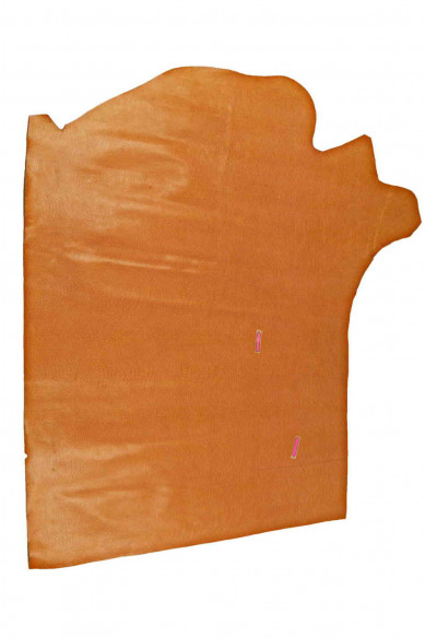TAN LIZARD printed leather hide, light brown embossed calfskin, glossy stiff classic cowhide