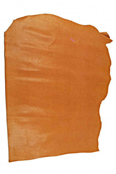 TAN LIZARD printed leather hide, light brown embossed calfskin, glossy stiff classic cowhide
