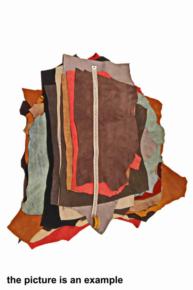 SUEDE and NUBUCK leather SCRAPS...