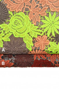 FLORAL TEXTURED leather...