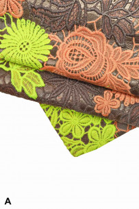 FLORAL TEXTURED leather... 2