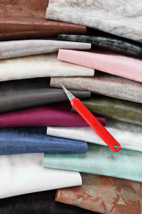 Leather scraps SUEDE foil... 2