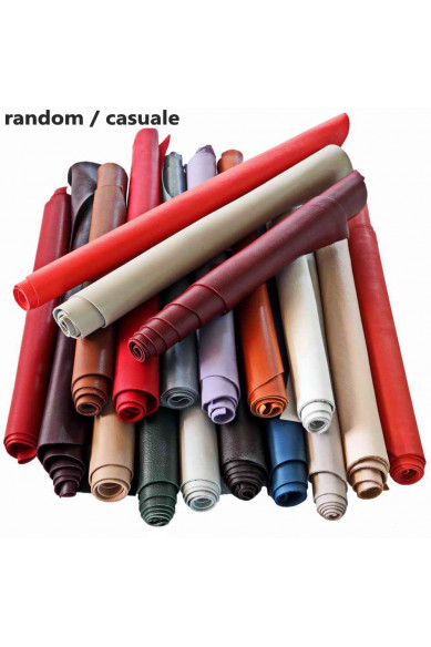 10 SOFT and light leather pieces, colors various, lambskin, goatskin, remnants, random assortment, thicknesses less than 1 mm