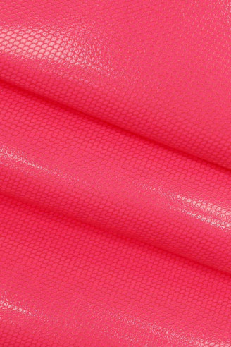 Fluo fuchsia leather hide, pink neon...