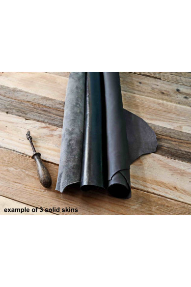 3 Random leather skins, BLACK and GREY tones, printed or/and solid leather, suede, metallic , choose your favourite match!