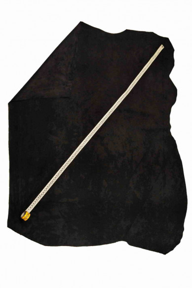 VITELLO SCAMOSCIATO nero, pelle di camoscio con buona scrivenza, pellame sportivo molto morbido