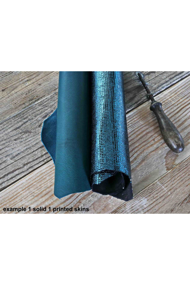 2 Pelli intere casuali colore VERDE,...