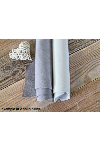 2 Random leather skins, White, Silver, Light Grey printed or/and solid leather, suede,metallic , choose your favourite match!