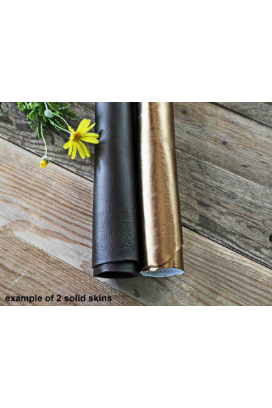 2 Random leather skins, Dark Brown, Bronze, Brown printed or/and solid leather, suede,metallic , choose your favourite match!