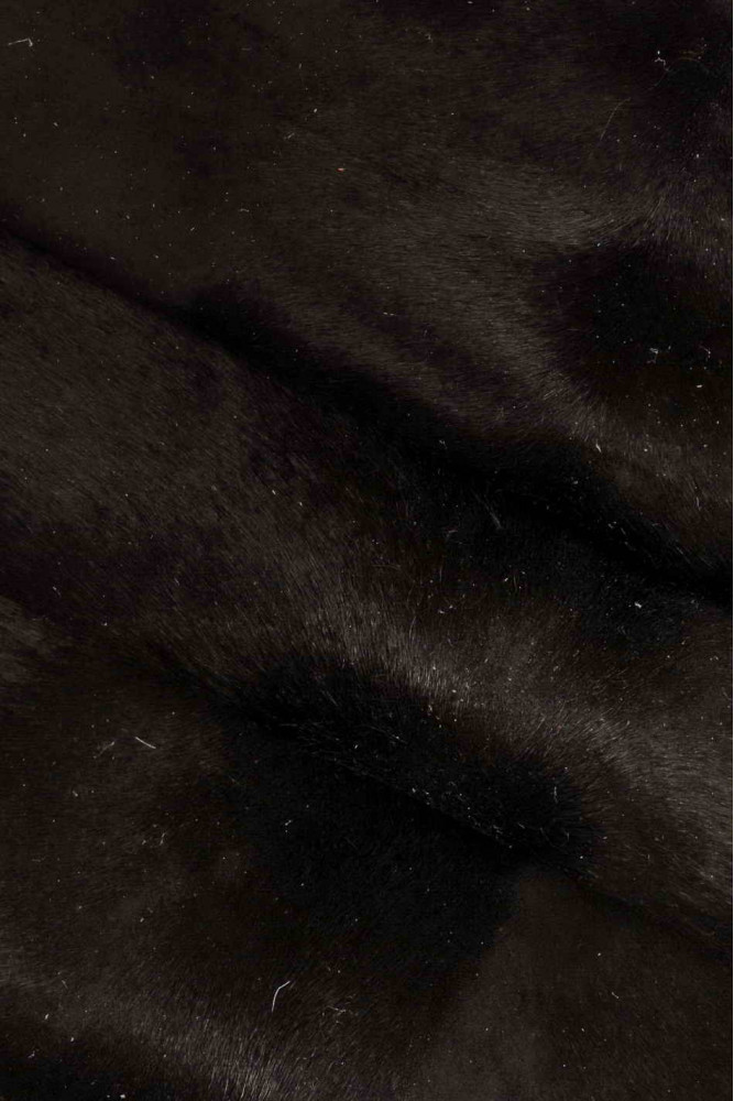BLACK vintage hair on leather hide,...