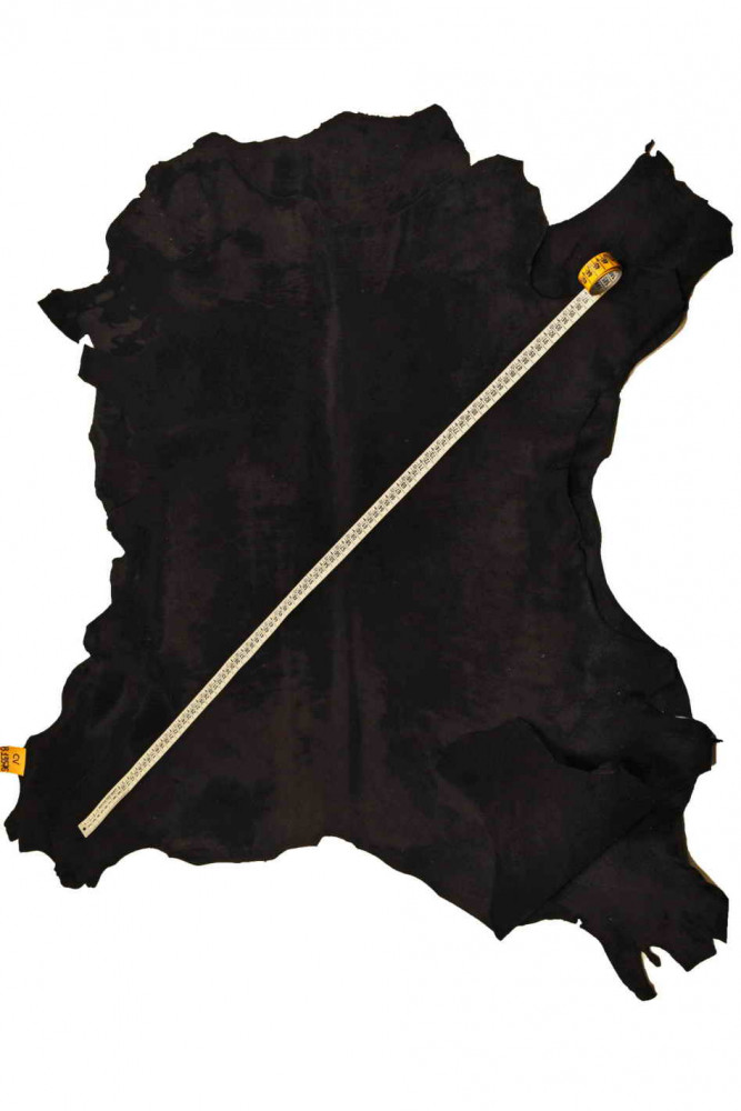 BLACK vintage hair on leather hide,...