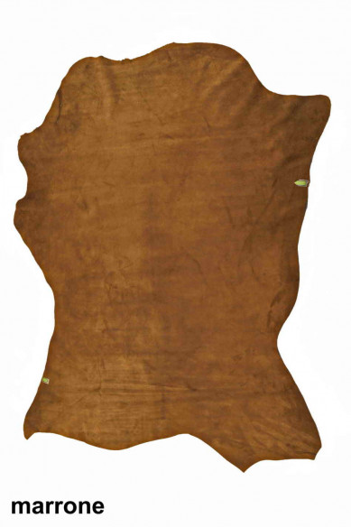 PREMIUM SUEDE white/brown calfskin cowhide, soft, genuine italian leather skins for crafting, in 3 colors